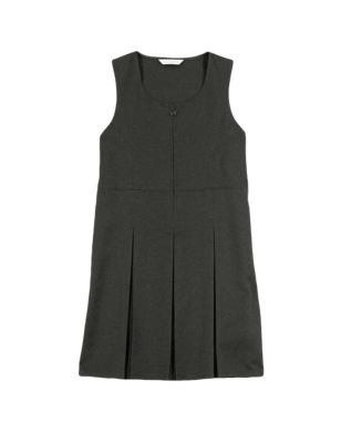 Girls&#39; Longer Length Crease Resistant Traditional Pinafore with Permanent Pleats & Stormwear&trade;